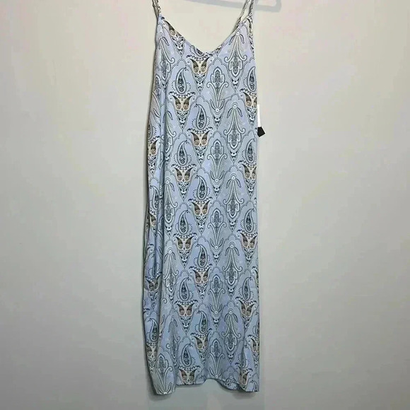 O’Neil Blue Satin Slip Dress - Picture 5 of 11